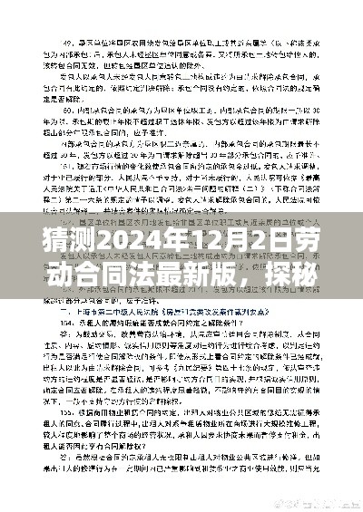 探秘小巷深处的特色小店，预测2024年劳动合同法的最新动态与风向变化