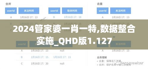 2024管家婆一肖一特,数据整合实施_QHD版1.127