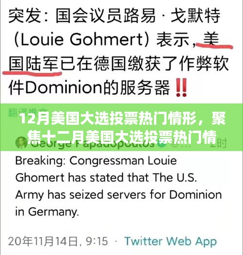 十二月美国大选投票热门情形深度解析，多维度视角下的观察与分析