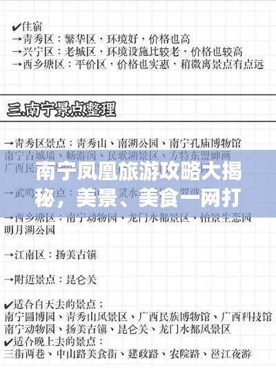 南宁凤凰旅游攻略大揭秘，美景、美食一网打尽！