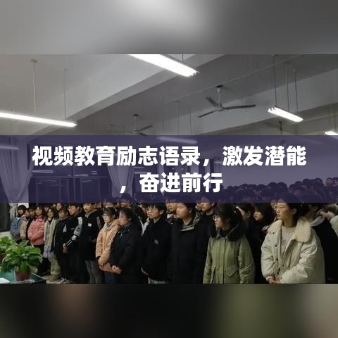 视频教育励志语录，激发潜能，奋进前行